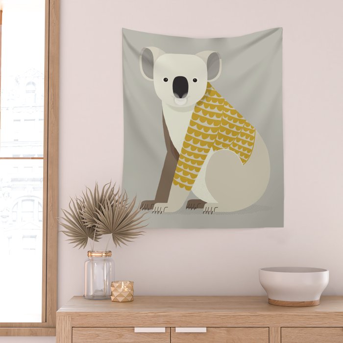Whimsical Koala Wall Tapestry Gallery Image 2