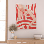 Abstract Art Female Figure 2 Wall Tapestry Gallery Image 2