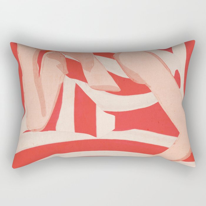 Abstract Art Female Figure 2 Rectangular Pillow Gallery Image 1