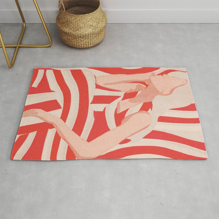 Abstract Art Female Figure 2 Rug Gallery Image 1