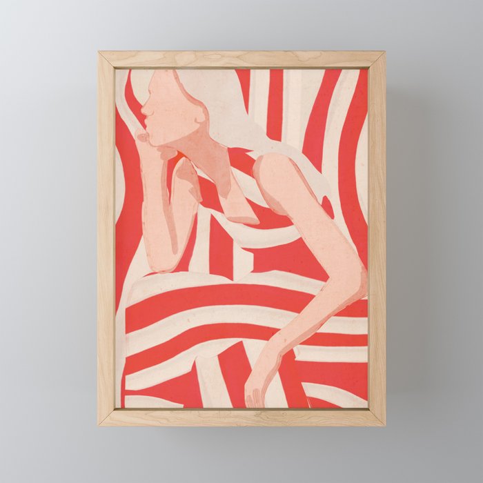 Abstract Art Female Figure 2 Mini Art Print Gallery Image 1