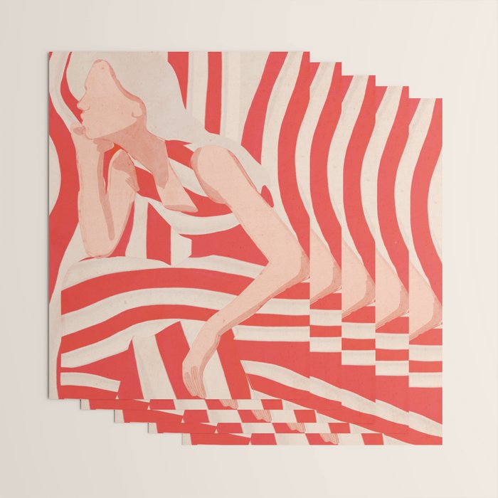Abstract Art Female Figure 2 Wrapping Paper Gallery Image 3