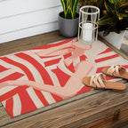 Abstract Art Female Figure 2 Outdoor Rug Gallery Image 2
