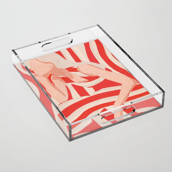 Abstract Art Female Figure 2 Acrylic Tray Gallery Image 1