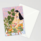 Botanical Lady Stationery Card Gallery Image 2