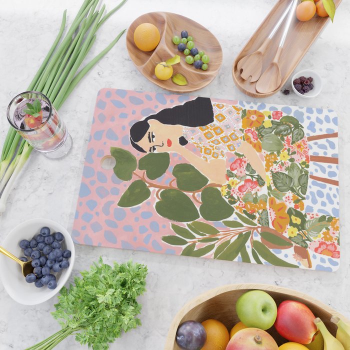 Botanical Lady Cutting Board Gallery Image 2