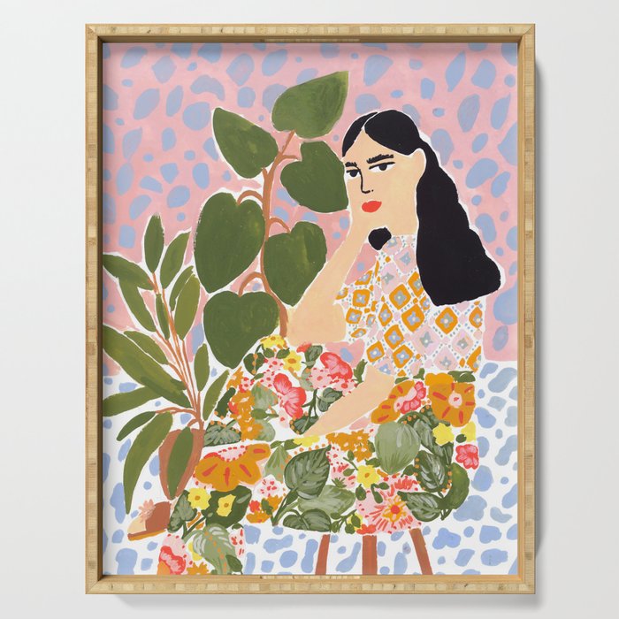 Botanical Lady Serving Tray Gallery Image 1