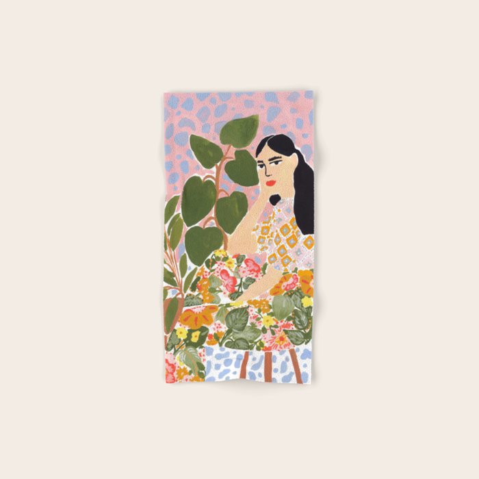 Botanical Lady Bath Towel Gallery Image 1
