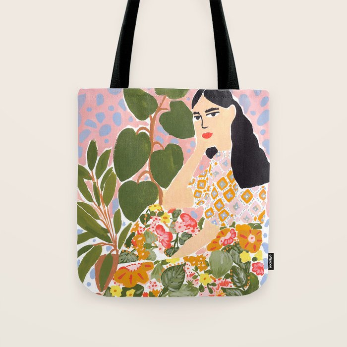 Botanical Lady Tote Bag Gallery Image 1