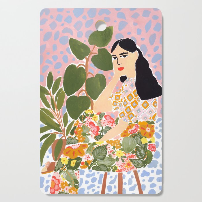 Botanical Lady Cutting Board Gallery Image 1