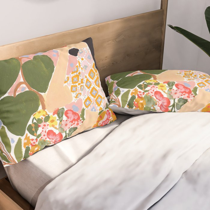 Botanical Lady Pillow Sham Gallery Image 2