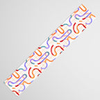 Colorful Curved Path Tiles G Table Runner Gallery Image 3