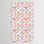 Colorful Curved Path Tiles G Tablecloth Gallery Image 2