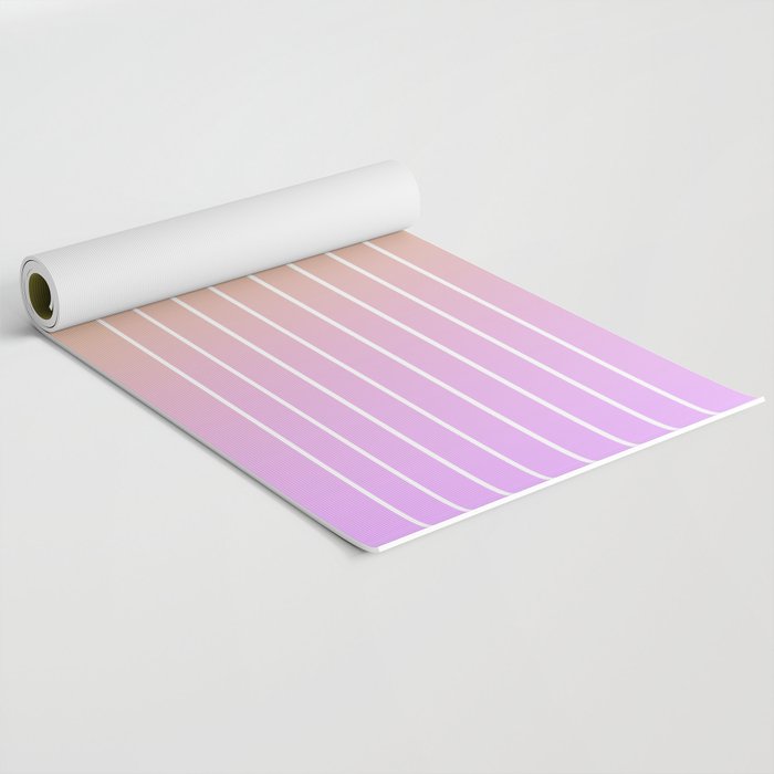 Ombre Arch IV Pink Yellow Sunrise Gradient Modern Geometric Lines Yoga Mat Gallery Image 2