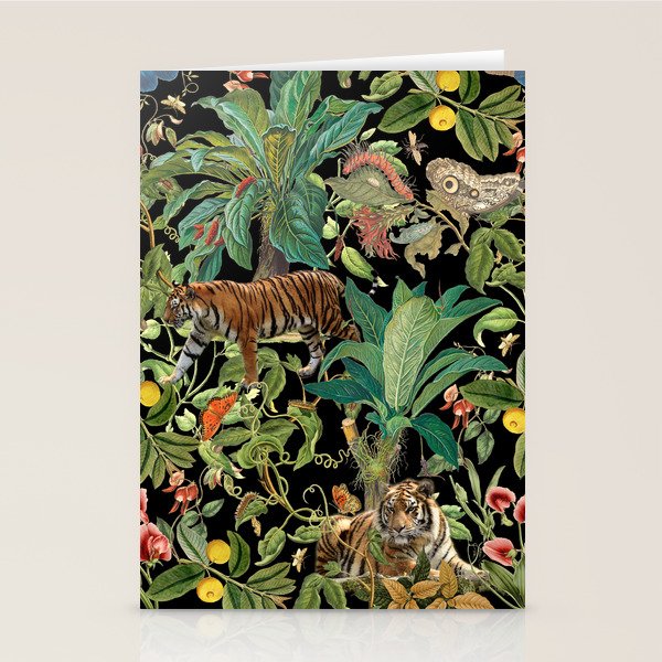 TIGER IN THE DARK JUNGLE Stationery Card Gallery Image 2