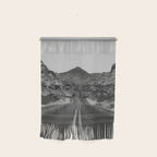 Black and White Desert Road Wall Hanging Gallery Image 1