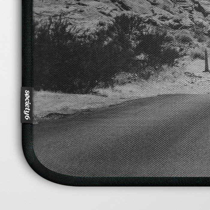 Black and White Desert Road Laptop Sleeve Gallery Image 3