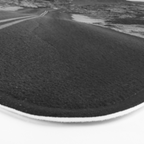 Black and White Desert Road Bath Mat Gallery Image 3