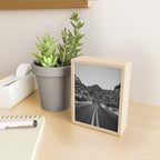 Black and White Desert Road Mini Art Print Gallery Image 2