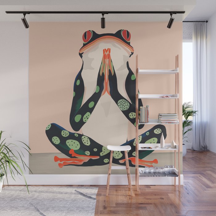 Yoga Frog Wall Mural Gallery Image 1