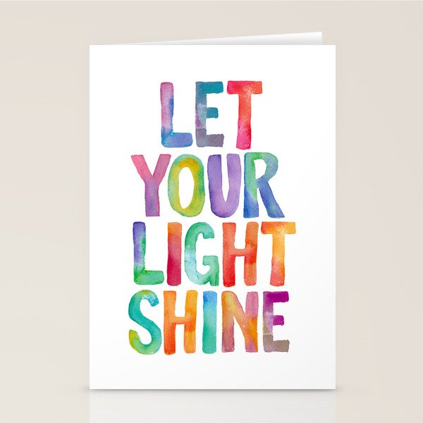 Let Your Light Shine Stationery Card Gallery Image 2