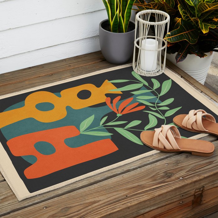 Shapes in Bloom 1 Outdoor Rug Gallery Image 2