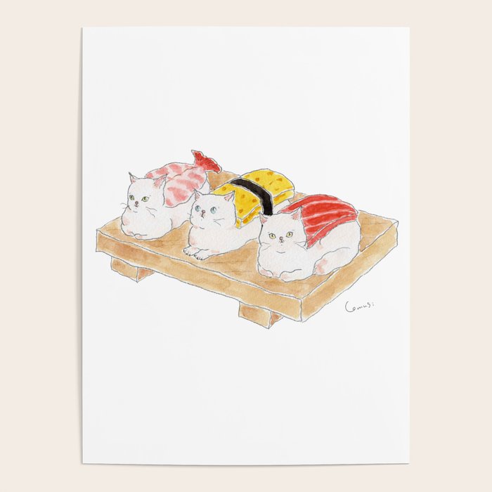 Sushi Nyanco -Sushi Cats- Poster Gallery Image 1
