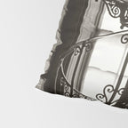 Trinity College, Dublin, Ireland, iron spiral stairs in Library College Long Room black and white photograph Pillow Sham Gallery Image 4