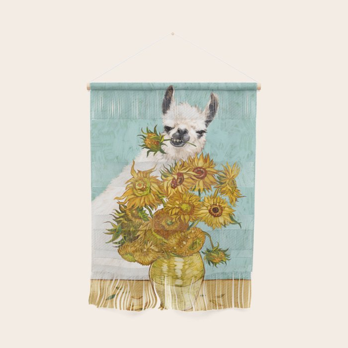 Naughty Llama and The Sunflowers Wall Hanging Gallery Image 1