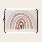 rainbow pink minimalist Laptop Sleeve Gallery Image 1