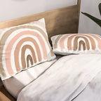 rainbow pink minimalist Pillow Sham Gallery Image 2