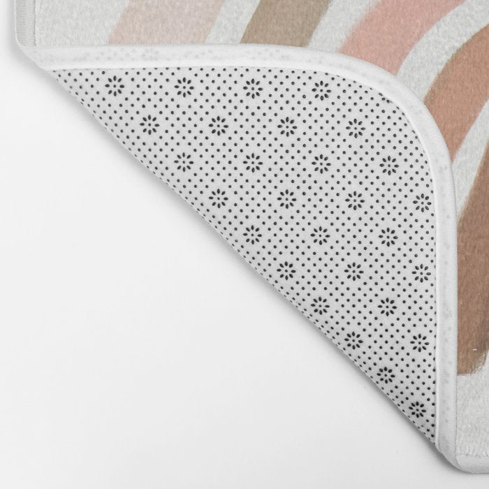 rainbow pink minimalist Bath Mat Gallery Image 2