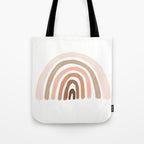 rainbow pink minimalist Tote Bag Gallery Image 1