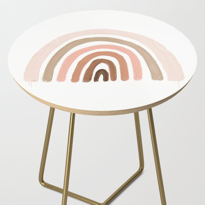 rainbow pink minimalist Side Table Gallery Image 2
