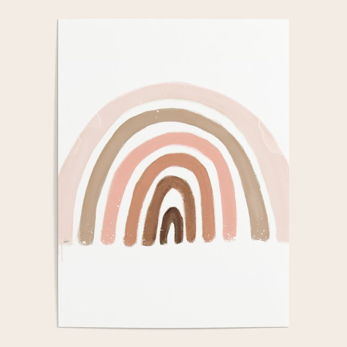 rainbow pink minimalist Poster Gallery Image 4