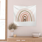 rainbow pink minimalist Wall Tapestry Gallery Image 2