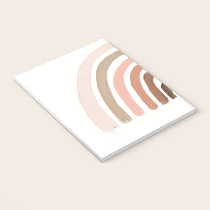 rainbow pink minimalist Notebook Gallery Image 3