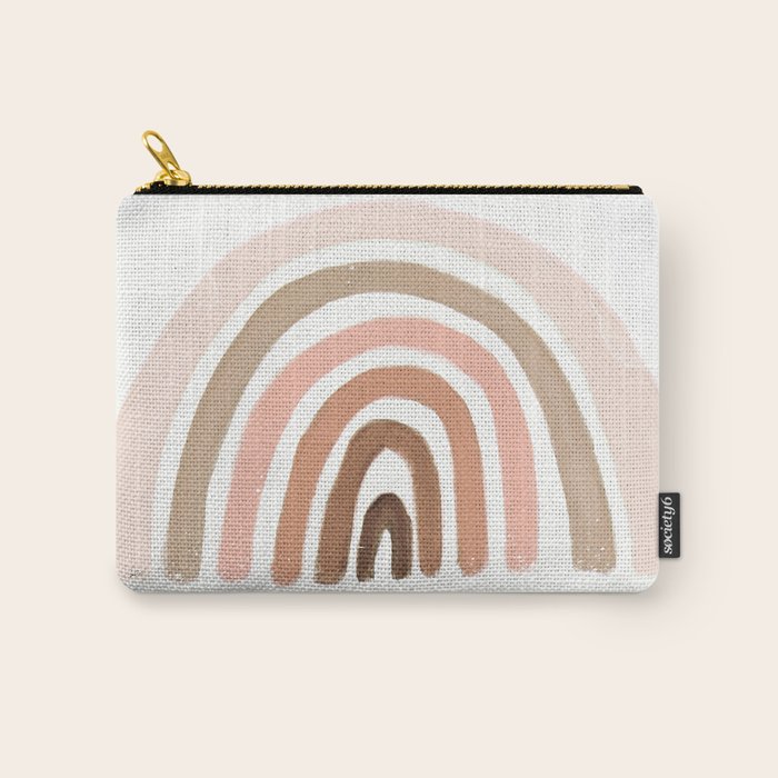 rainbow pink minimalist Carry All Pouch Gallery Image 1
