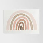rainbow pink minimalist Rug Gallery Image 2