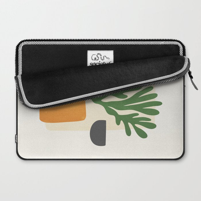 Bronze Vase & Leaves: Matisse Edition | Mid Century Series Laptop Sleeve Gallery Image 2