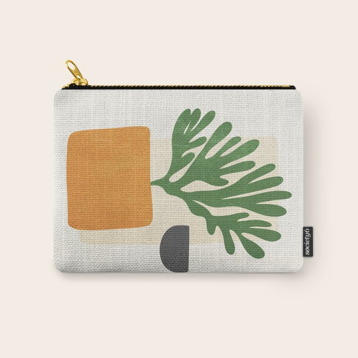 Bronze Vase & Leaves: Matisse Edition | Mid Century Series Carry All Pouch Gallery Image 1