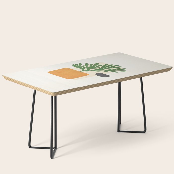 Bronze Vase & Leaves: Matisse Edition | Mid Century Series Coffee Table Gallery Image 1