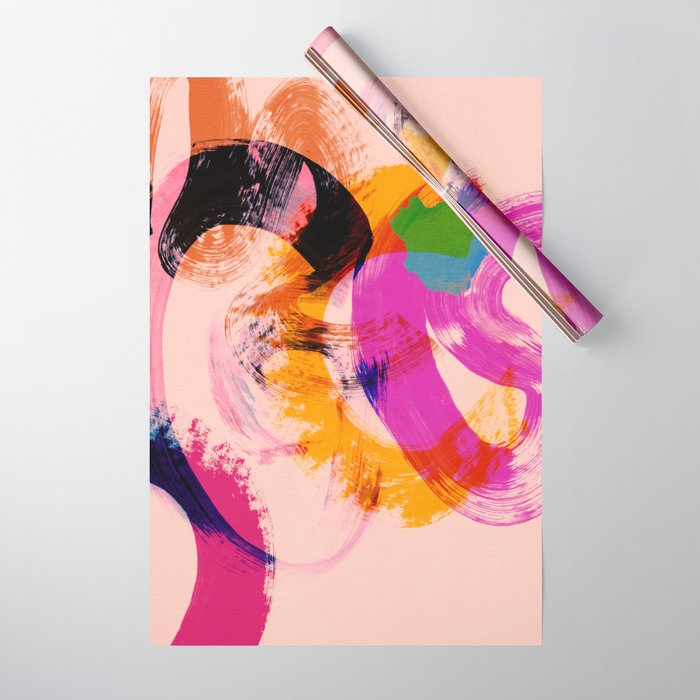 brush strokes abstract 2 Wrapping Paper Gallery Image 1