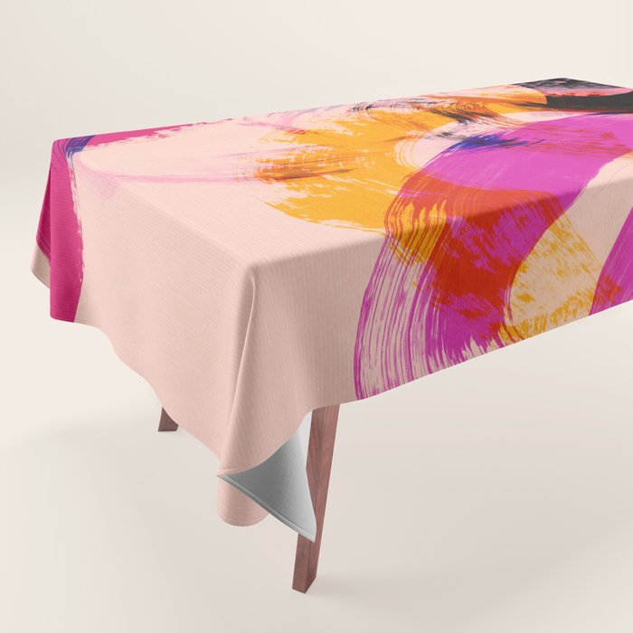 brush strokes abstract 2 Tablecloth Gallery Image 1