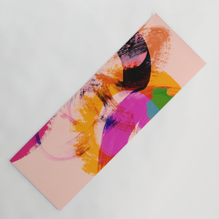 brush strokes abstract 2 Yoga Mat Gallery Image 1