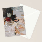 GIRLS PARTY - aesthetic glitter collage art work, weekend vibes, glamour and chick , luxury vibes. Stationery Card Gallery Image 2