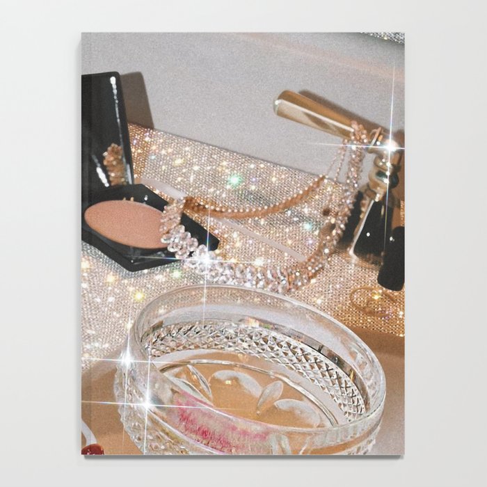 GIRLS PARTY - aesthetic glitter collage art work, weekend vibes, glamour and chick , luxury vibes. Notebook Gallery Image 4