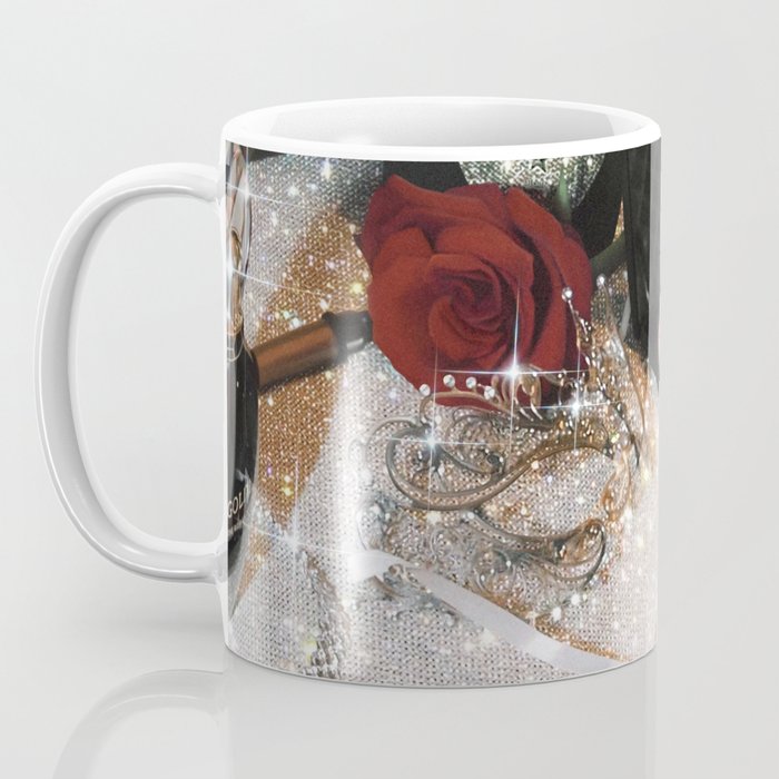 GIRLS PARTY - aesthetic glitter collage art work, weekend vibes, glamour and chick , luxury vibes. Coffee Mug Gallery Image 3