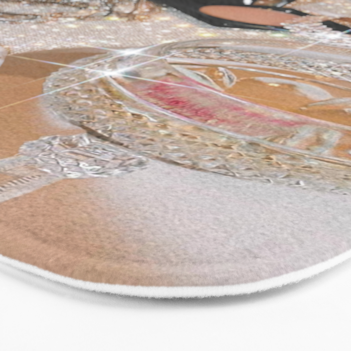 GIRLS PARTY - aesthetic glitter collage art work, weekend vibes, glamour and chick , luxury vibes. Bath Mat Gallery Image 3