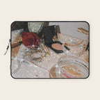GIRLS PARTY - aesthetic glitter collage art work, weekend vibes, glamour and chick , luxury vibes. Laptop Sleeve Gallery Image 1